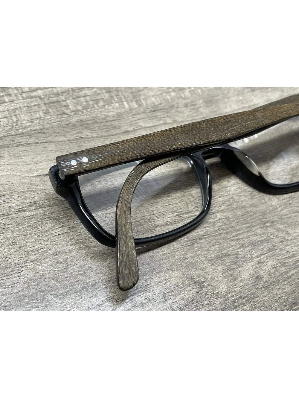 Scott Harris Eyeglasses SH273 C3 53[]16-140 Full Rim Black Brown Wood Frames